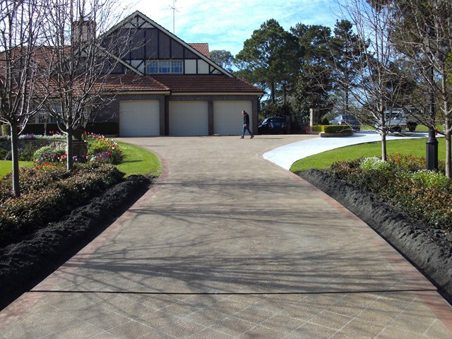 Old ugly driveway Dural estate before