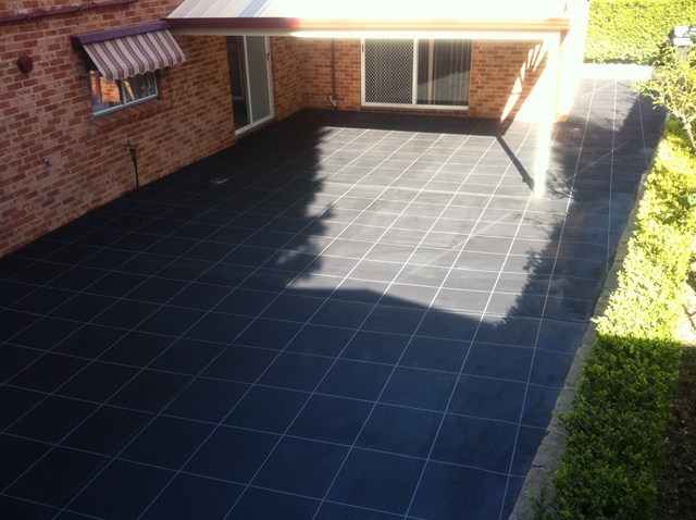 Entertainment area after Wizcrete resurfacing Lindfield